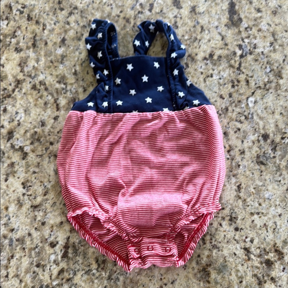 Carter's Blue and Red Bodysuit Soft Cotton One Piece